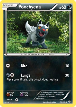 Image of Poochyena (53/119) [XY: Phantom Forces]
