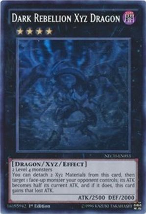 Image of Dark Rebellion Xyz Dragon [NECH-EN053] Ghost Rare