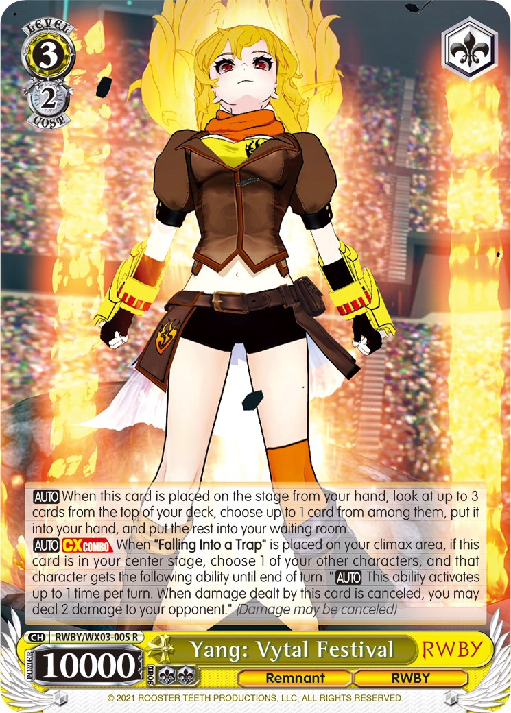 Image of Yang: Vytal Festival (RWBY/WX03-005 R) [RWBY]