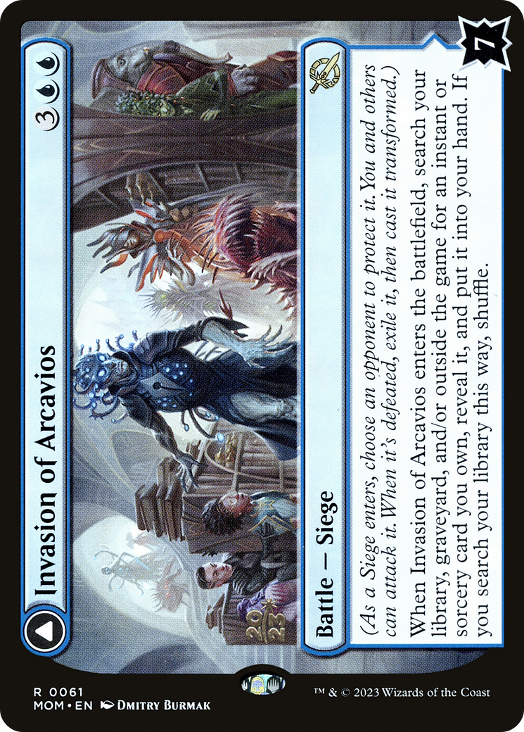 Image of Invasion of Arcavios // Invocation of the Founders [March of the Machine Prerelease Promos]