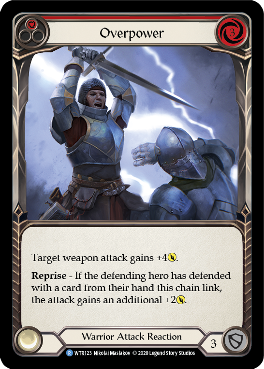 Image of Overpower (Red) [U-WTR123] (Welcome to Rathe Unlimited)  Unlimited Normal