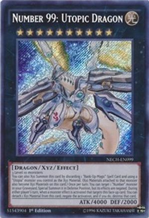 Image of Number 99: Utopic Dragon [NECH-EN099] Secret Rare