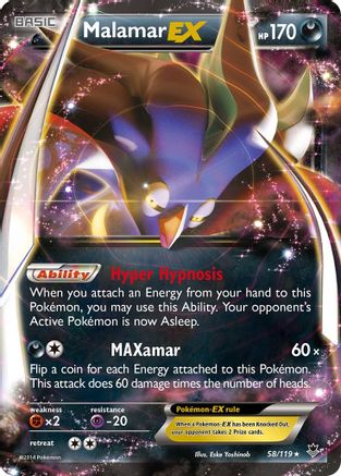 Image of Malamar EX (58/119) [XY: Phantom Forces]
