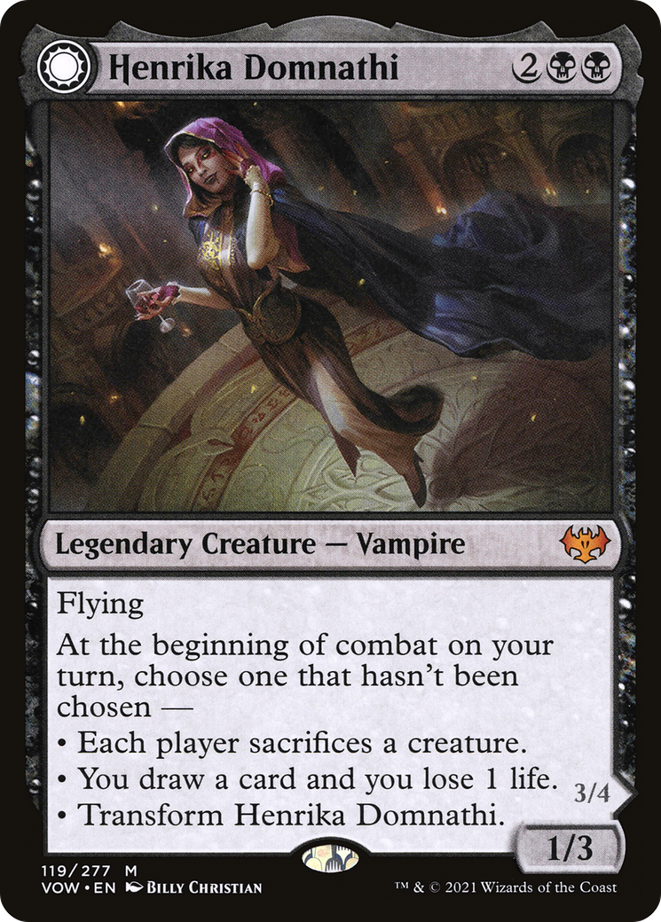 Image of Henrika Domnathi // Henrika, Infernal Seer [Innistrad: Crimson Vow]