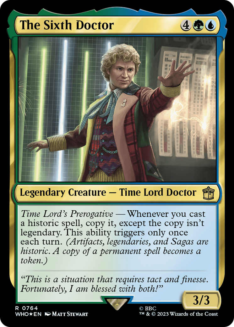 Image of The Sixth Doctor (Surge Foil) [Doctor Who]