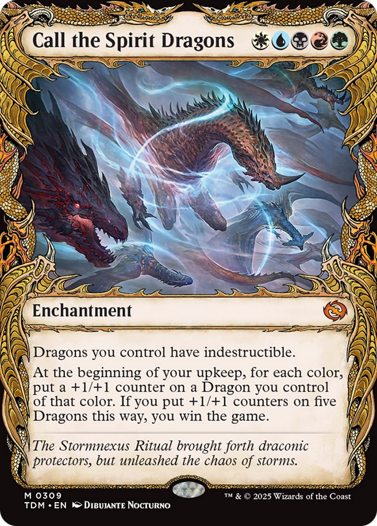 Image of Call the Spirit Dragons (Showcase) [Tarkir: Dragonstorm]