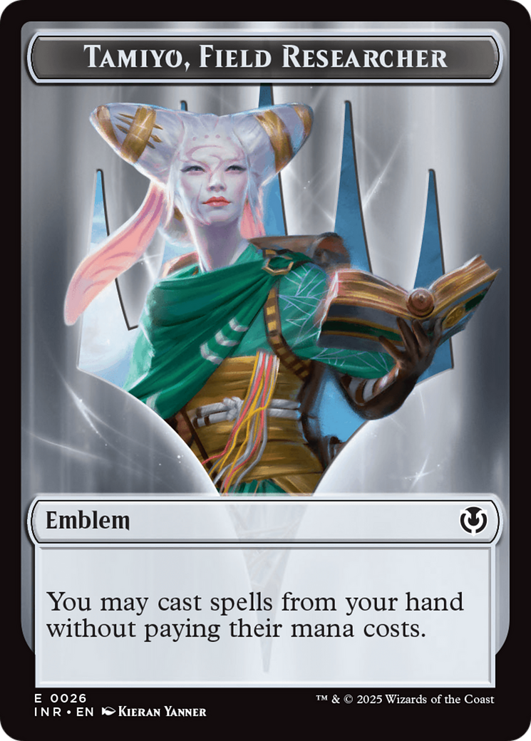 Image of Human Soldier (0020) // Emblem - Tamiyo, Field Researcher Double-Sided Token [Innistrad Remastered Tokens]