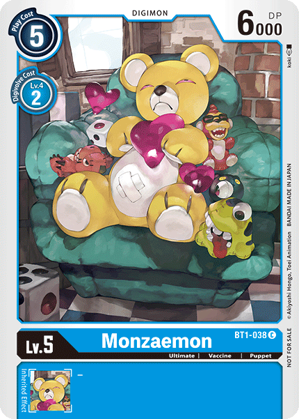 Image of Monzaemon [BT1-038] (Tournament Pack) [Release Special Booster Ver.1.0 Promos]