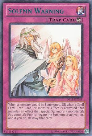 Image of Solemn Warning (Green) [DL18-EN019] Rare