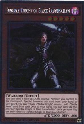 Image of Ignoble Knight of Black Laundsallyn [NKRT-EN005] Platinum Rare