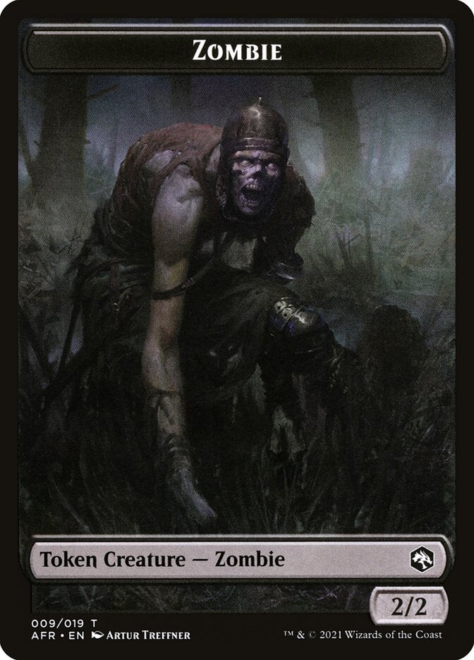 Image of Devil // Zombie Double-Sided Token [Dungeons & Dragons: Adventures in the Forgotten Realms Tokens]