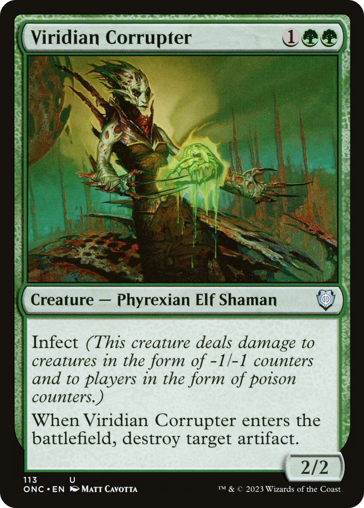 Image of Viridian Corrupter [Phyrexia: All Will Be One Commander]