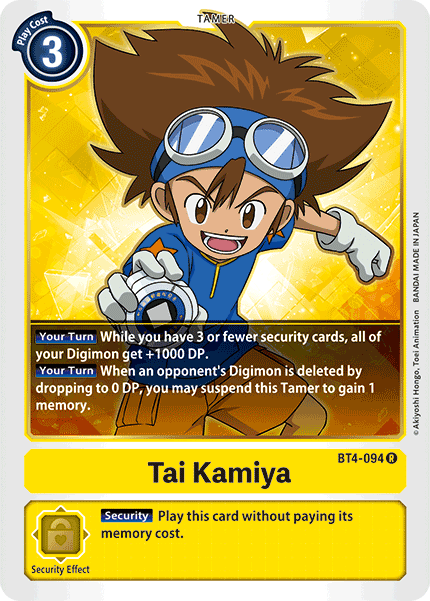 Image of Tai Kamiya [BT4-094] [Great Legend]