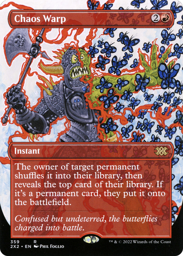 Image of Chaos Warp (Borderless Alternate Art) [Double Masters 2022]