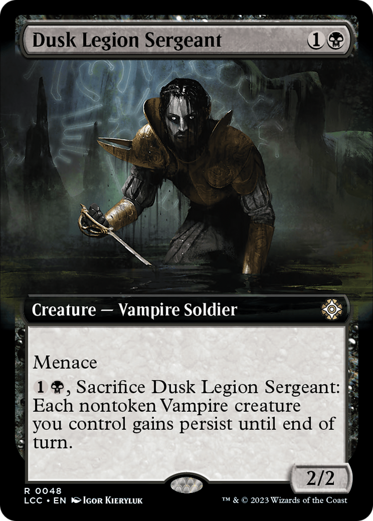 Image of Dusk Legion Sergeant (Extended Art) [The Lost Caverns of Ixalan Commander]