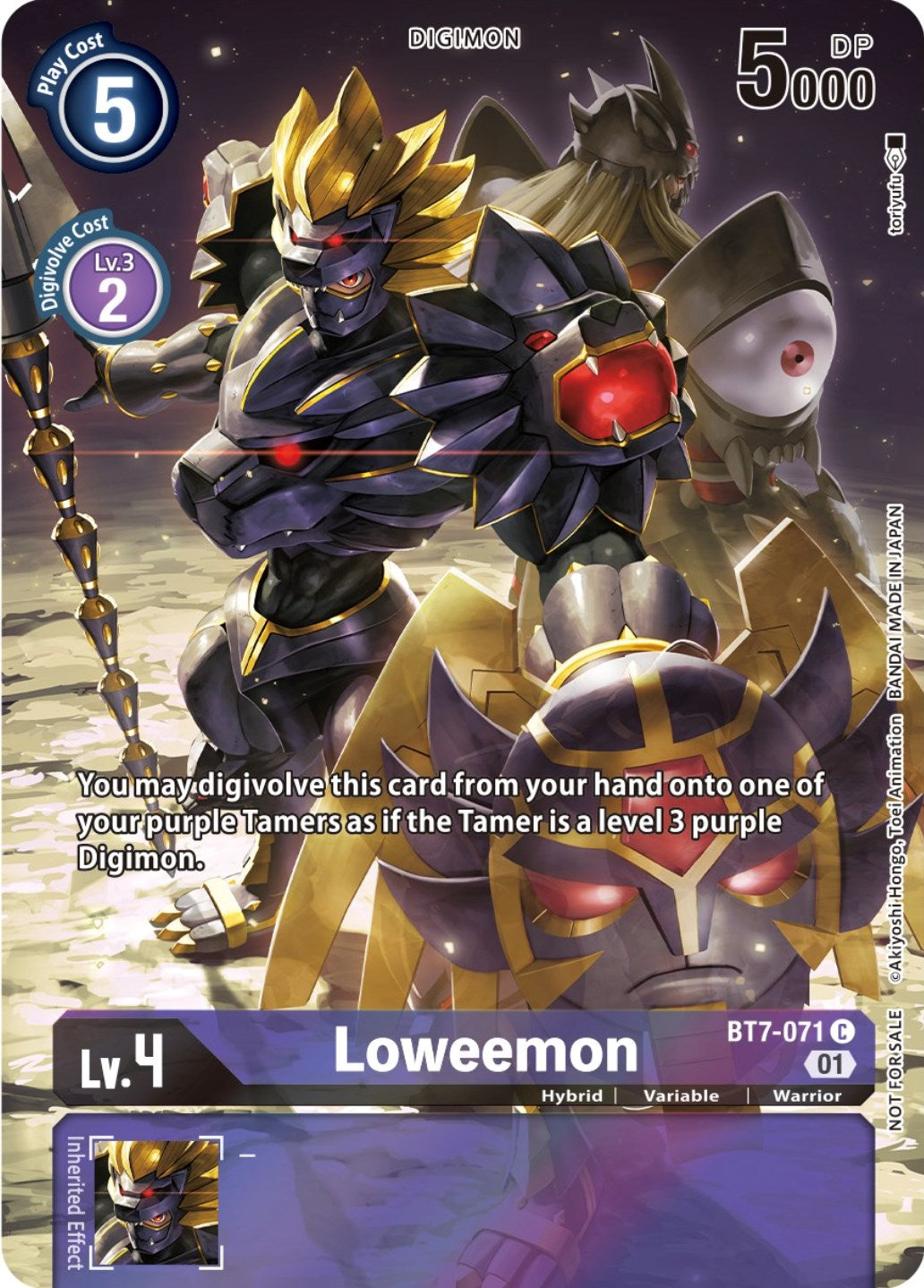 Image of Loweemon [BT7-071] (2nd Anniversary Frontier Card) [Next Adventure Promos]