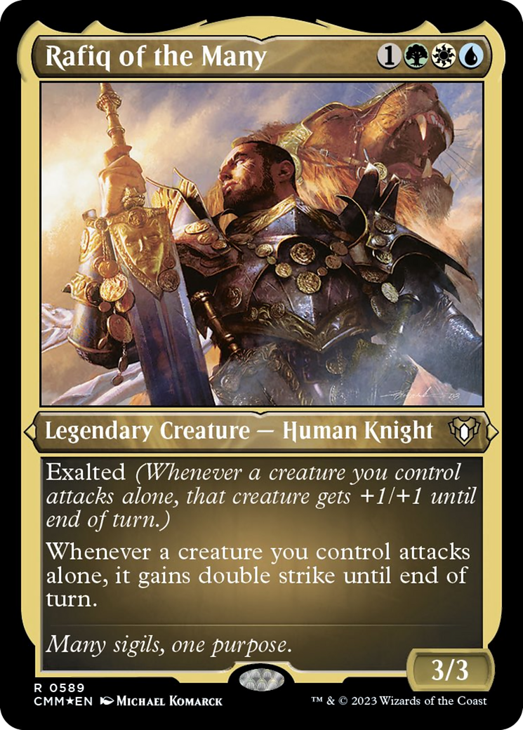 Image of Rafiq of the Many (Foil Etched) [Commander Masters]