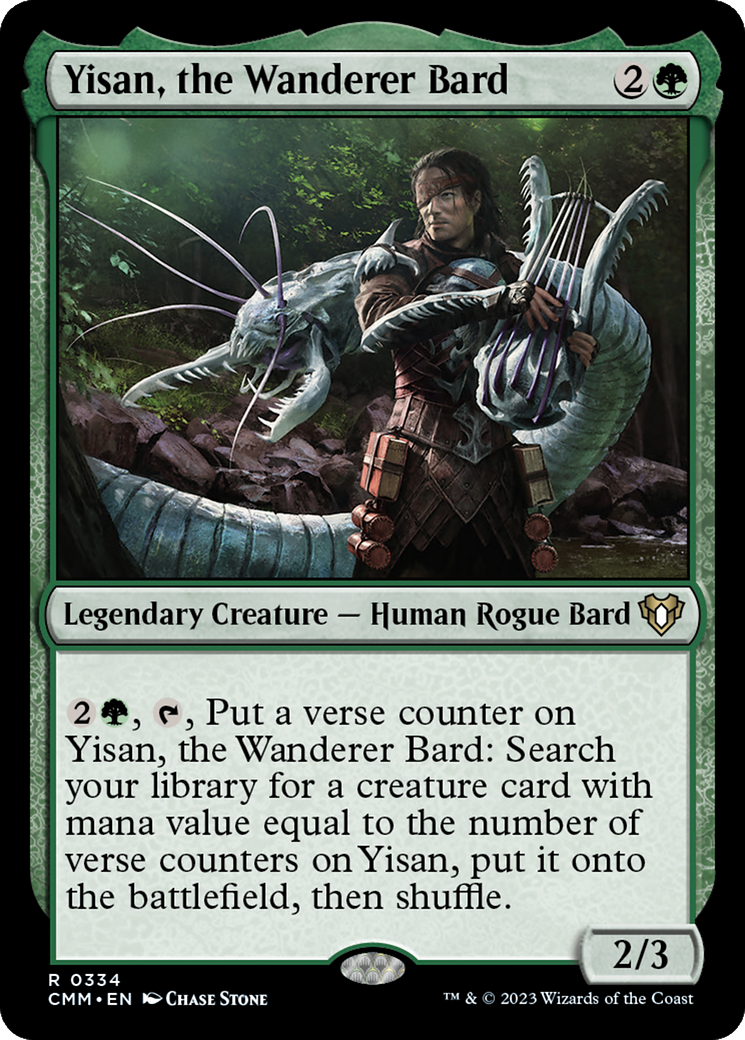 Image of Yisan, the Wanderer Bard [Commander Masters]