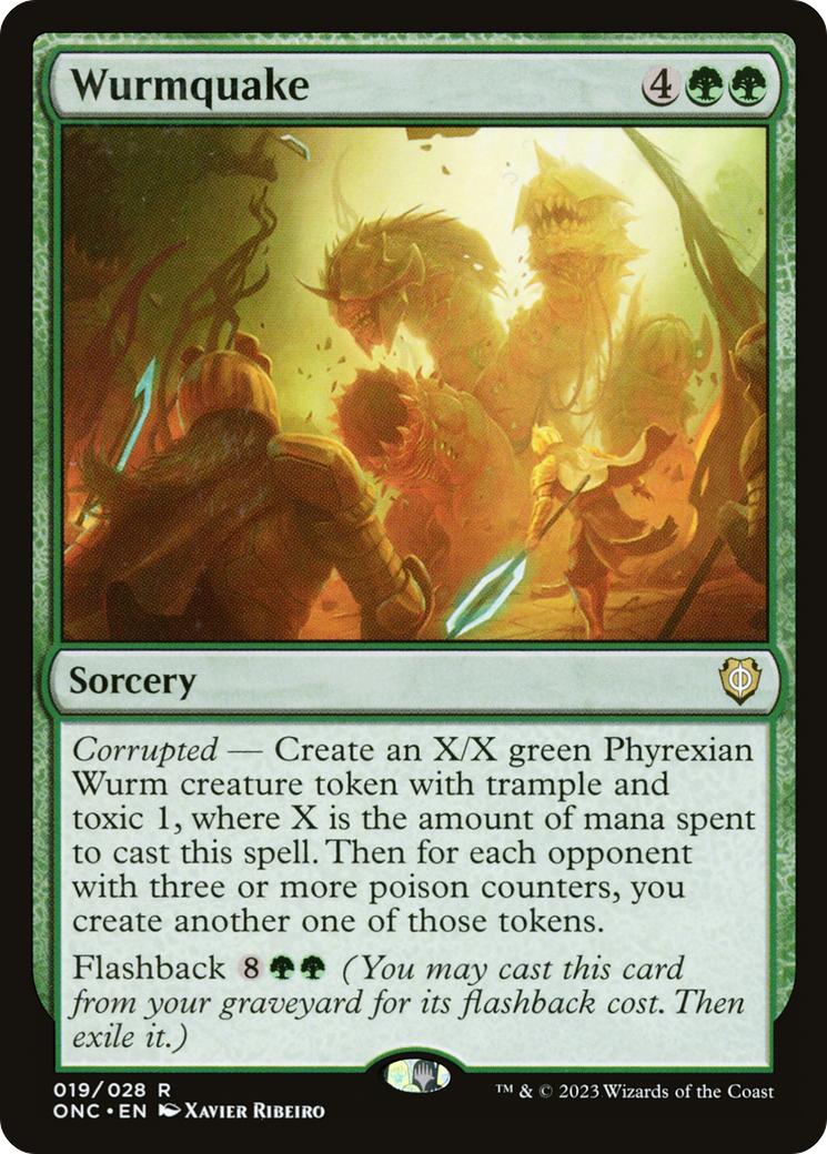 Image of Wurmquake [Phyrexia: All Will Be One Commander]
