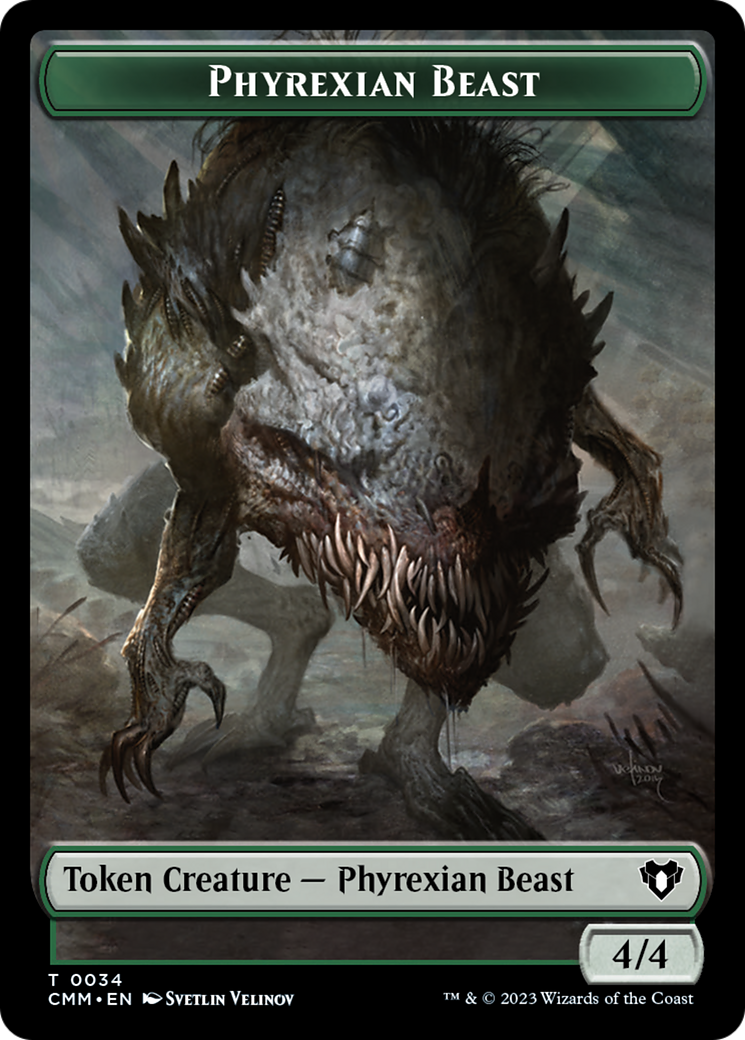 Image of Phyrexian Beast Token [Commander Masters Tokens]