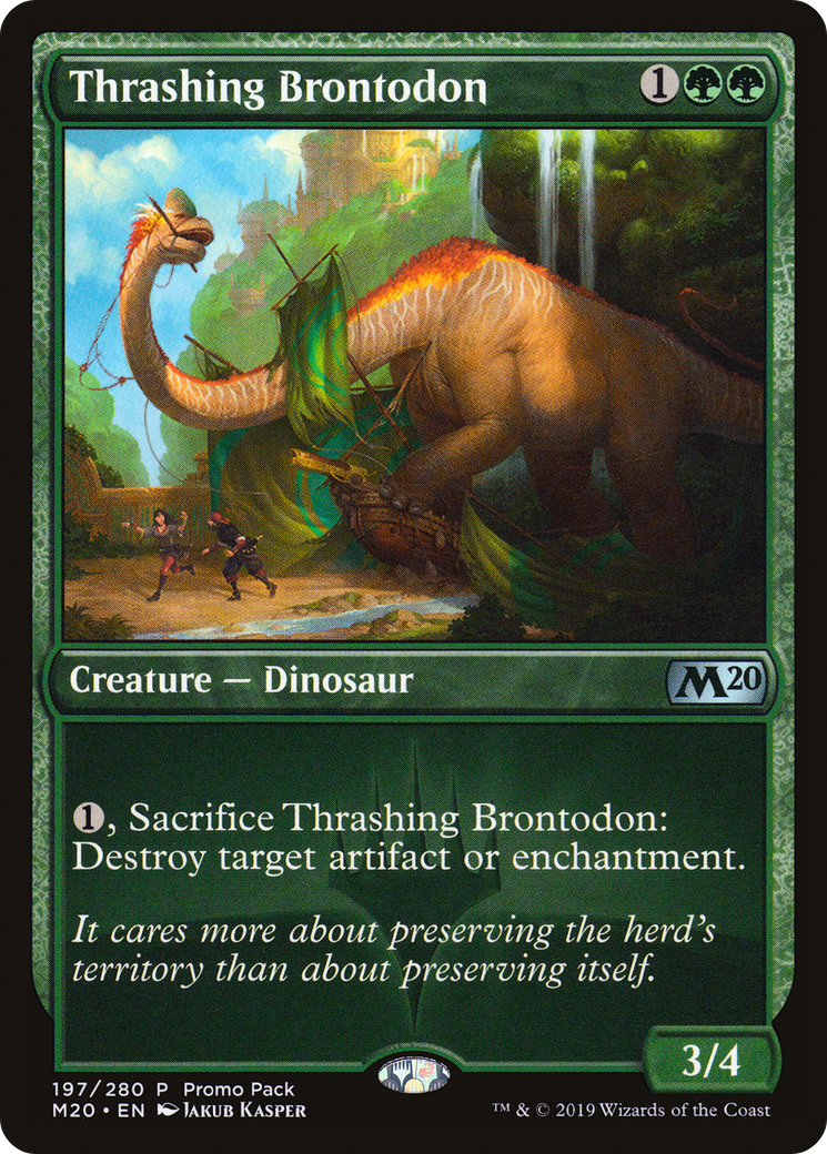 Image of Thrashing Brontodon (Promo Pack) [Core Set 2020 Promos]