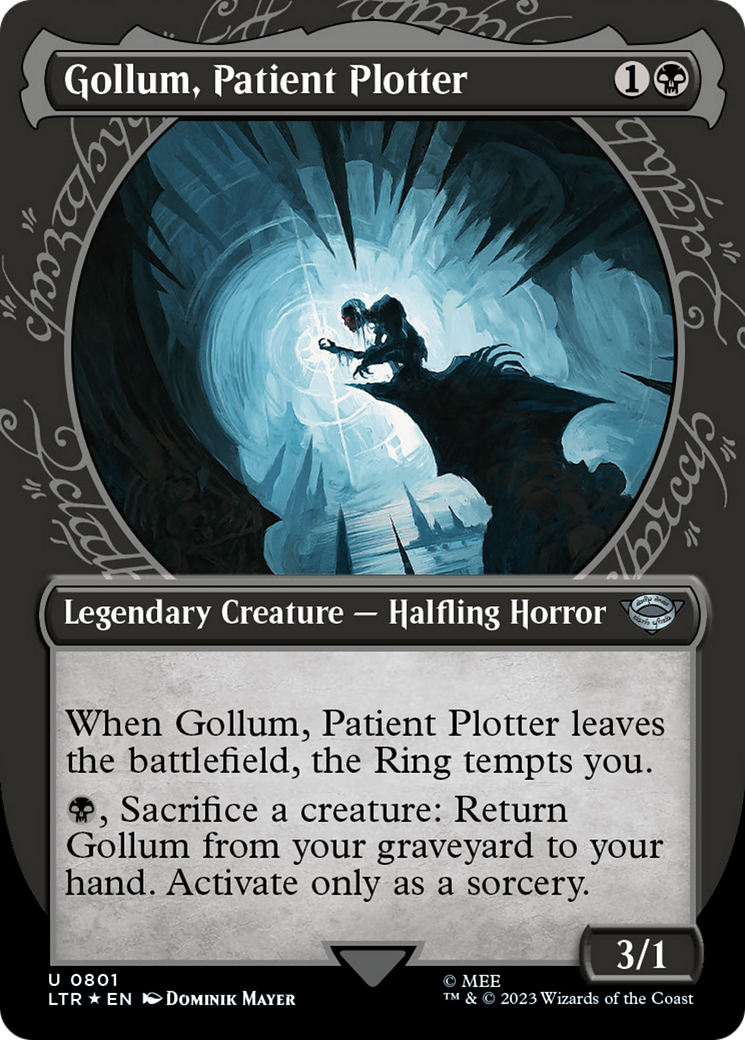 Image of Gollum, Patient Plotter (Showcase) (Surge Foil) [The Lord of the Rings: Tales of Middle-Earth]