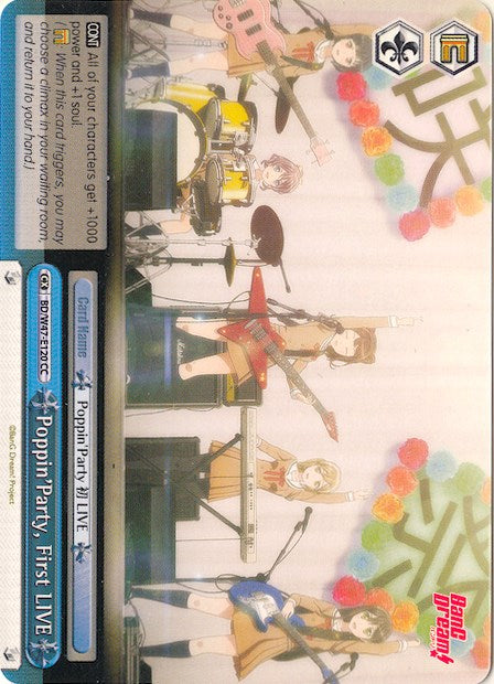 Image of Poppin'Party, First LIVE (BD/W47-E120 CC) [BanG Dream!]