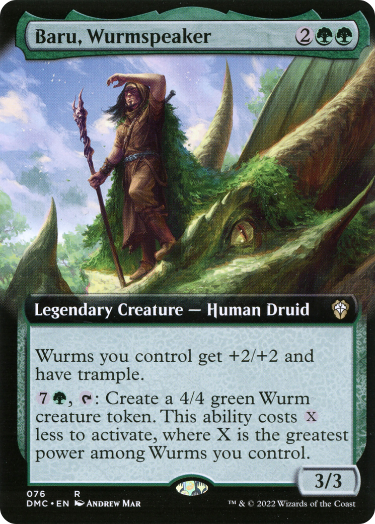 Image of Baru, Wurmspeaker (Extended Art) [Dominaria United Commander]