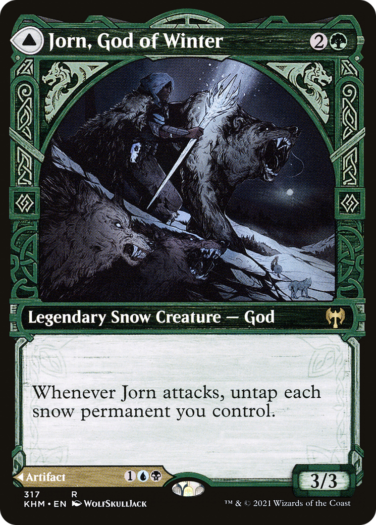 Image of Jorn, God of Winter // Kaldring, the Rimestaff (Showcase) [Kaldheim]