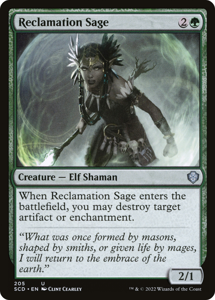Image of Reclamation Sage [Starter Commander Decks]