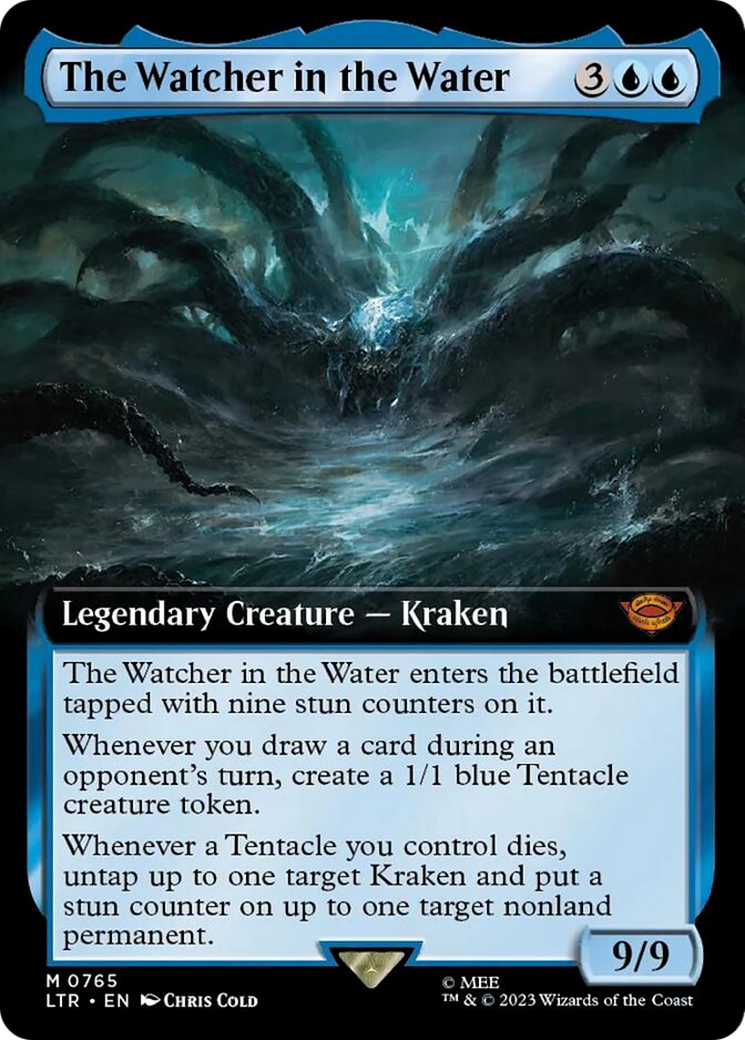 Image of The Watcher in the Water (Extended Art) (Surge Foil) [The Lord of the Rings: Tales of Middle-Earth]