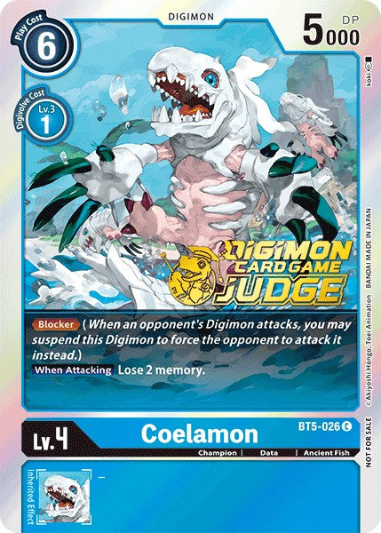 Image of Coelamon [BT5-026] (Judge Pack 1) [Battle of Omni Promos]