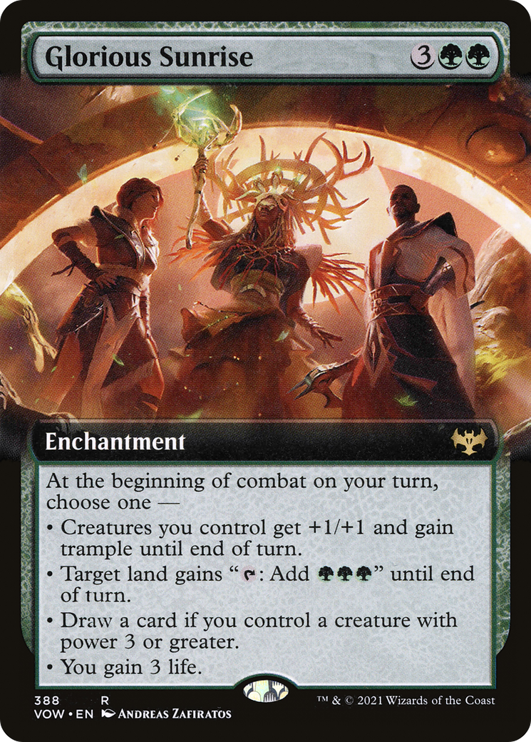 Image of Glorious Sunrise (Extended Art) [Innistrad: Crimson Vow]