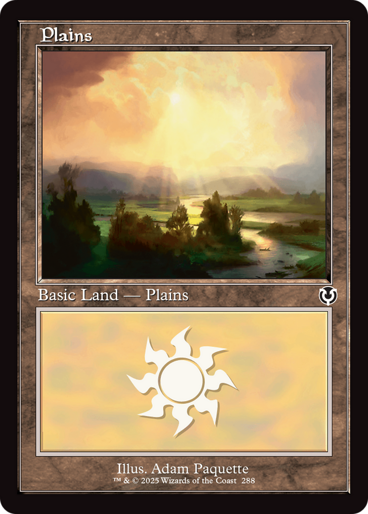 Image of Plains (288) (Retro Frame) [Innistrad Remastered]