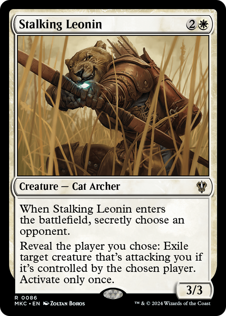 Image of Stalking Leonin [Murders at Karlov Manor Commander]