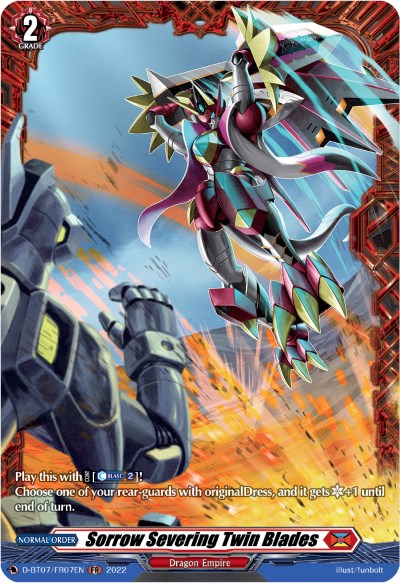 Image of Sorrow Severing Twin Blades (FR) (D-BT07/FR07EN) [Raging Flames Against Emerald Storm]