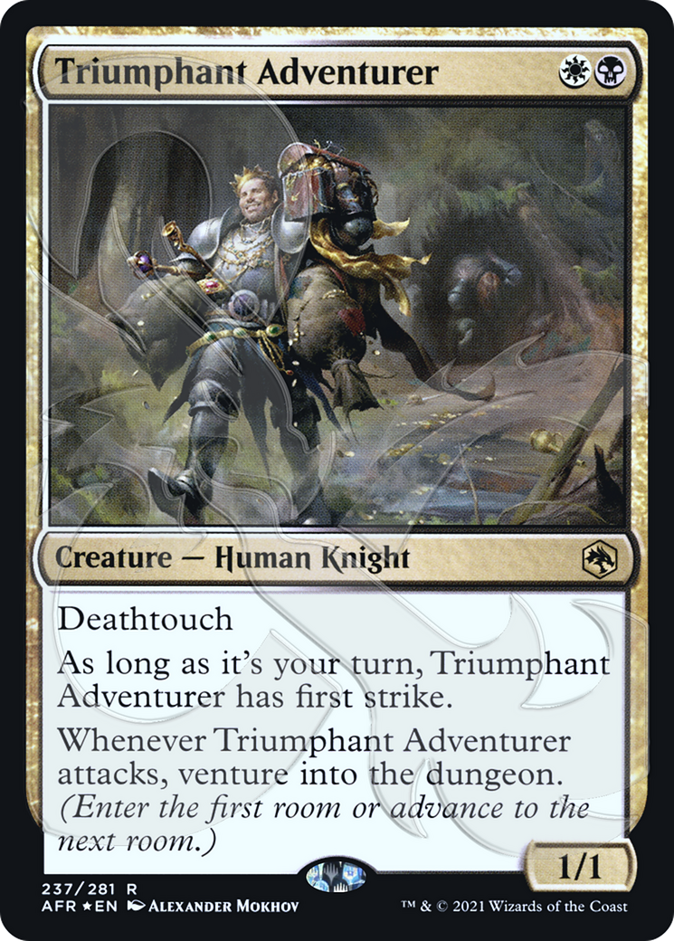 Image of Triumphant Adventurer (Ampersand Promo) [Dungeons & Dragons: Adventures in the Forgotten Realms Promos]