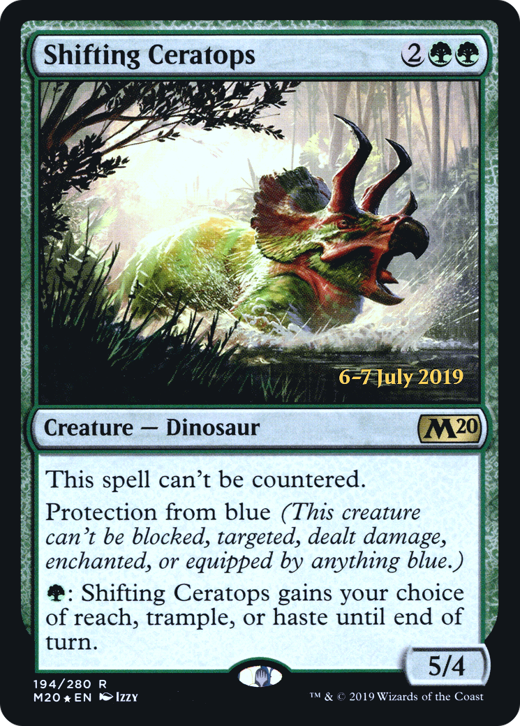 Image of Shifting Ceratops [Core Set 2020 Prerelease Promos]