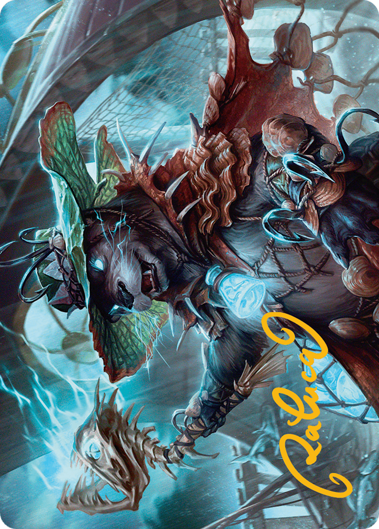 Image of Tempest Angler Art Card (Gold-Stamped Signature) [Bloomburrow Art Series]