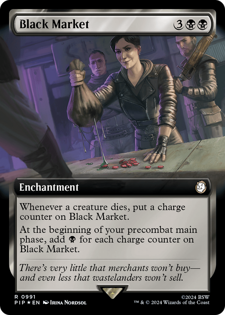 Image of Black Market (Extended Art) (Surge Foil) [Fallout]
