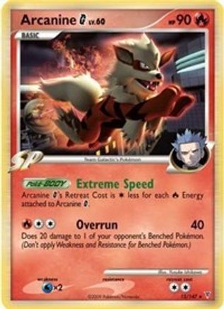 Image of Arcanine G (15/147) (Theme Deck Exclusive) [Platinum: Supreme Victors]