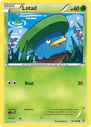 Image of Lotad (10/160) [XY: Primal Clash]