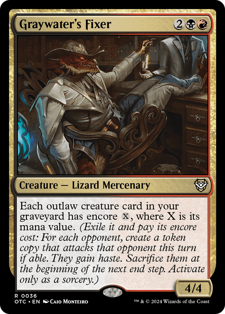 Image of Graywater's Fixer [Outlaws of Thunder Junction Commander]