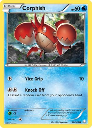 Image of Corphish (42/160) [XY: Primal Clash]