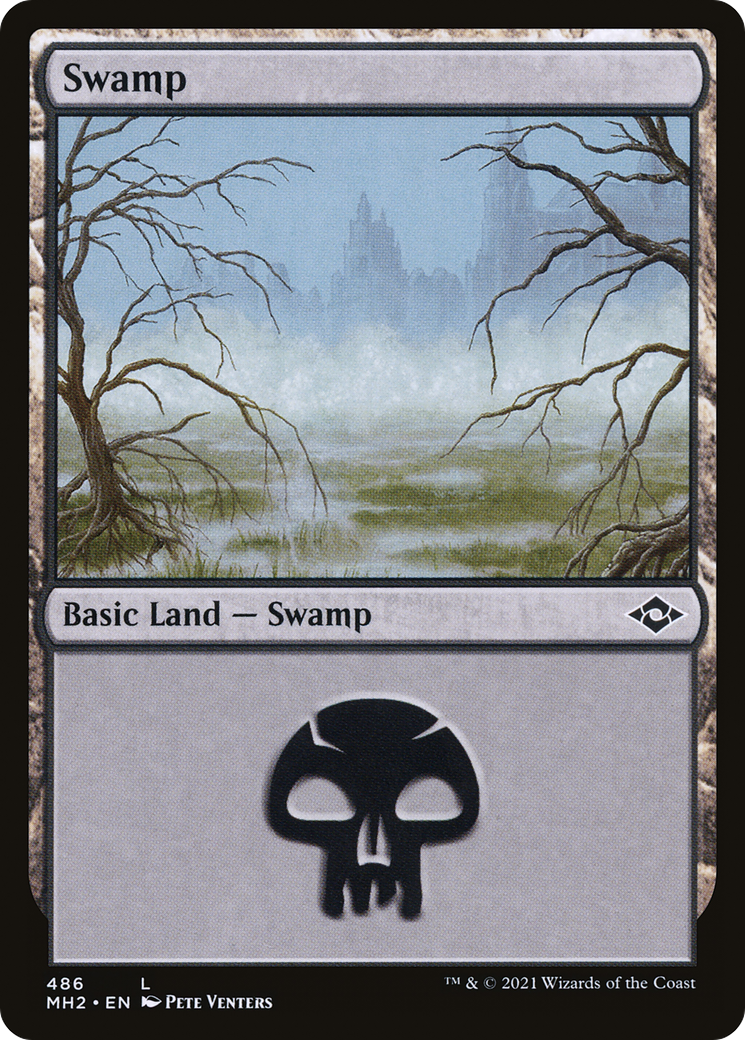 Image of Swamp (486) (MH2-486) - Modern Horizons 2 Etched Foil
