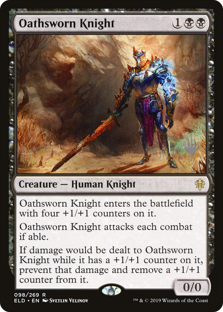 Image of Oathsworn Knight (Promo Pack) [Throne of Eldraine Promos]