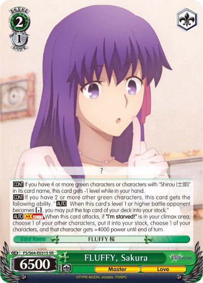 Image of FLUFFY, Sakura (FS/S64-E031S SR) [Fate/Stay Night [Heaven's Feel]]