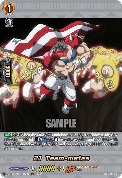 Image of 21 Team-mates (D-TB03/SKR115EN) [Shaman King]