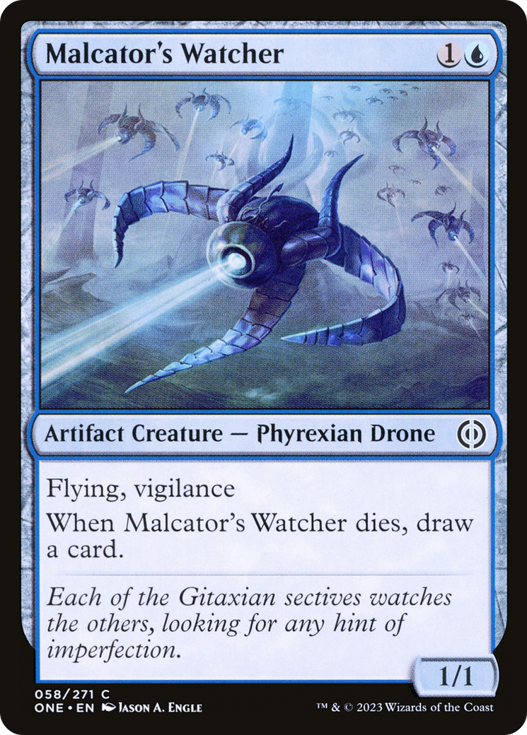 Image of Malcator's Watcher [Phyrexia: All Will Be One]