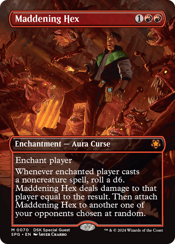 Image of Maddening Hex (Borderless) [Duskmourn: House of Horror Special Guests]